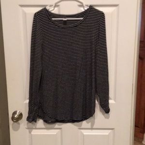 Black & White Stripe Top